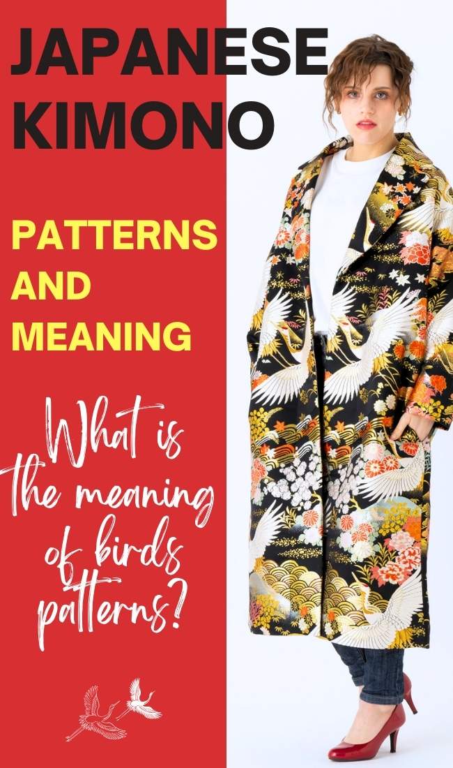 The most important Japanese traditional patterns and meanings. What do bird kimono patterns symbolize?