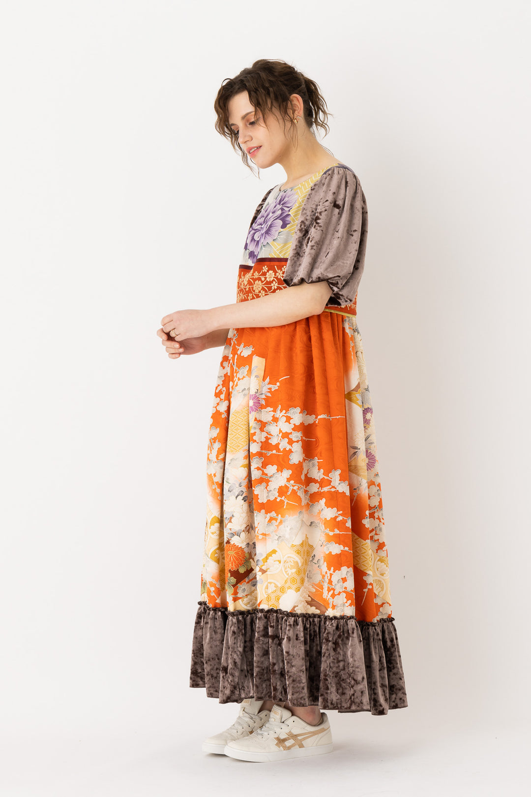 Peony Queen Empire Dress, High Waist Dress, Empire Style Dress Dress Your Color Peony Queen Empire Dress, High Waist Dress, Empire Style Dress Dress Your Color