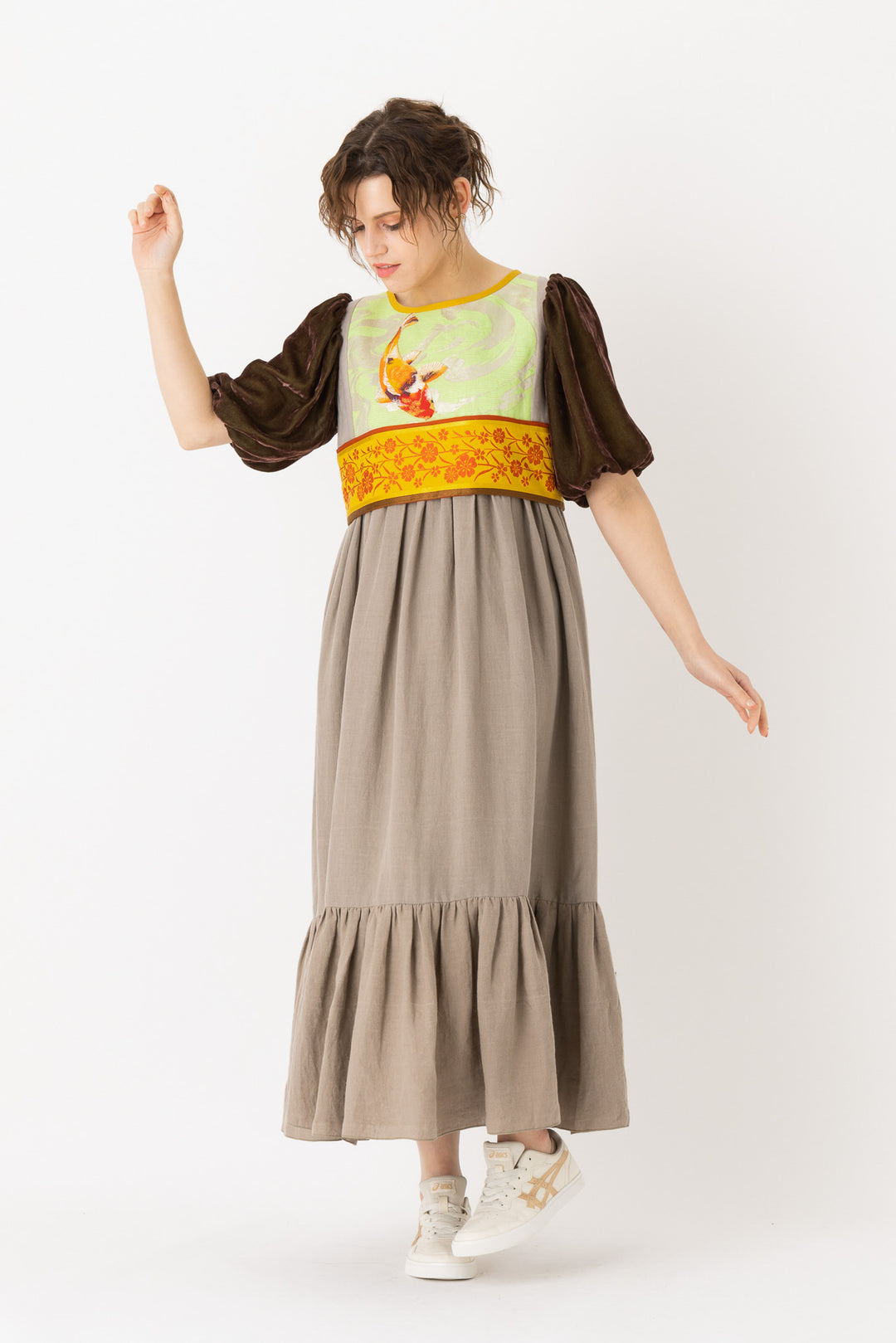 Royal Koi Empire Dress, High Waist Dress, Empire Style Dress Dress Your Color Royal Koi Empire Dress, High Waist Dress, Empire Style Dress Dress Your Color