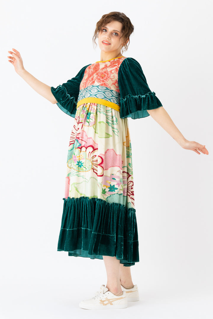 Mint and Candy Empire Dress, , High Waist Dress, Empire Style Dress