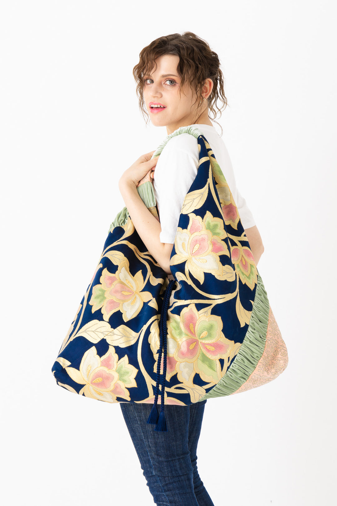handbag for Girl tassel handbag Japanese style women's bag kimono