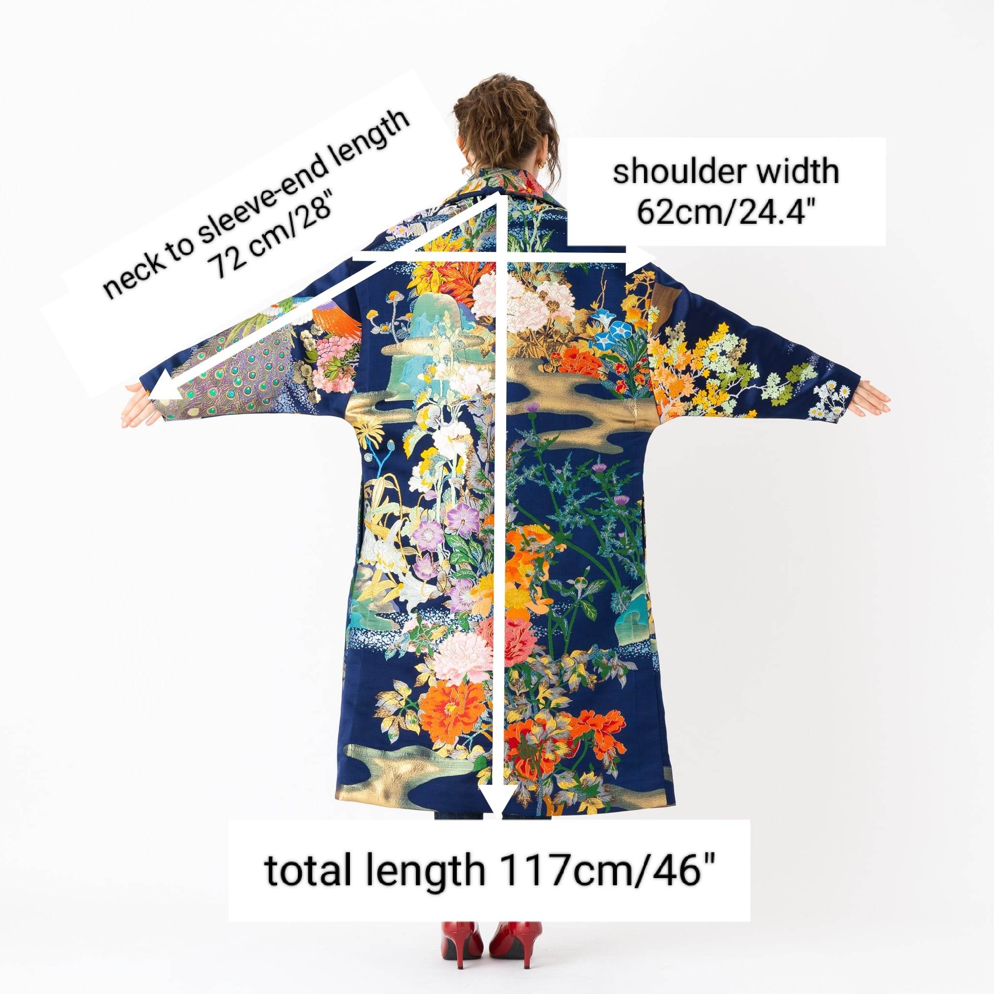 Jardin Midnight Oversized Coat for Women Long Embroidered Coat