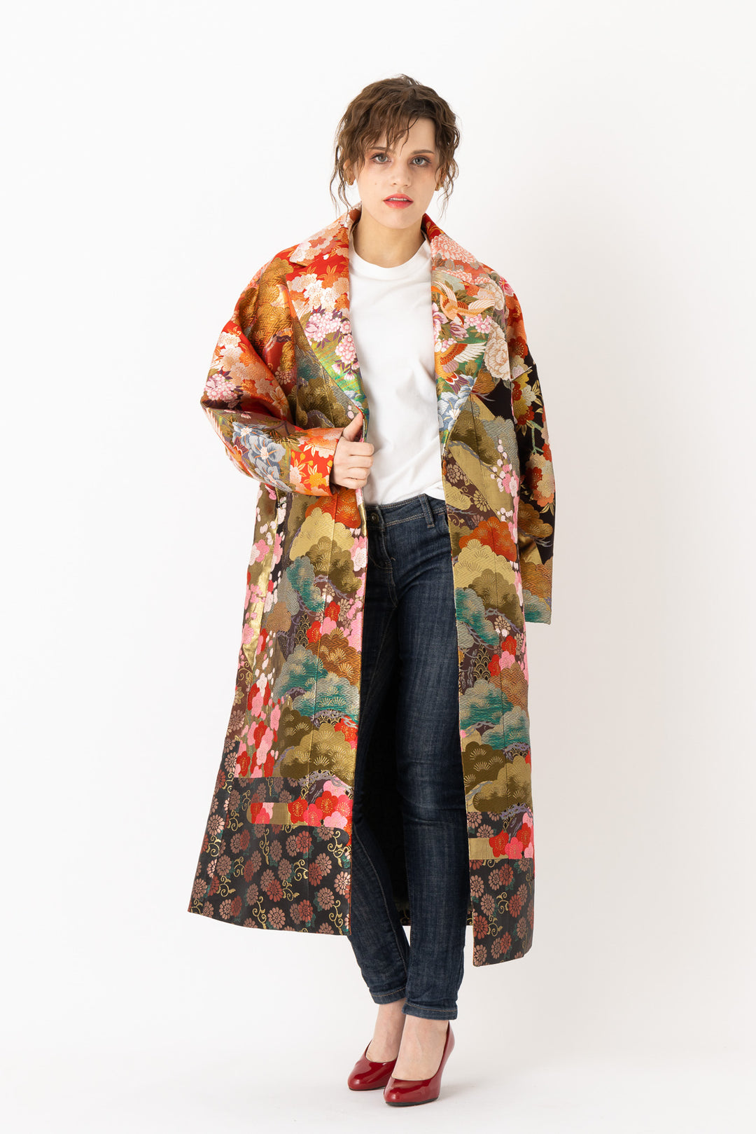 Peacoat Over Suit Forrest Lumineux: Oversized Coat For Women, Long Embroidered Coat Dress Your Color Peacoat Over Suit Forrest Lumineux: Oversized Coat For Women, Long Embroidered Coat Dress Your Color
