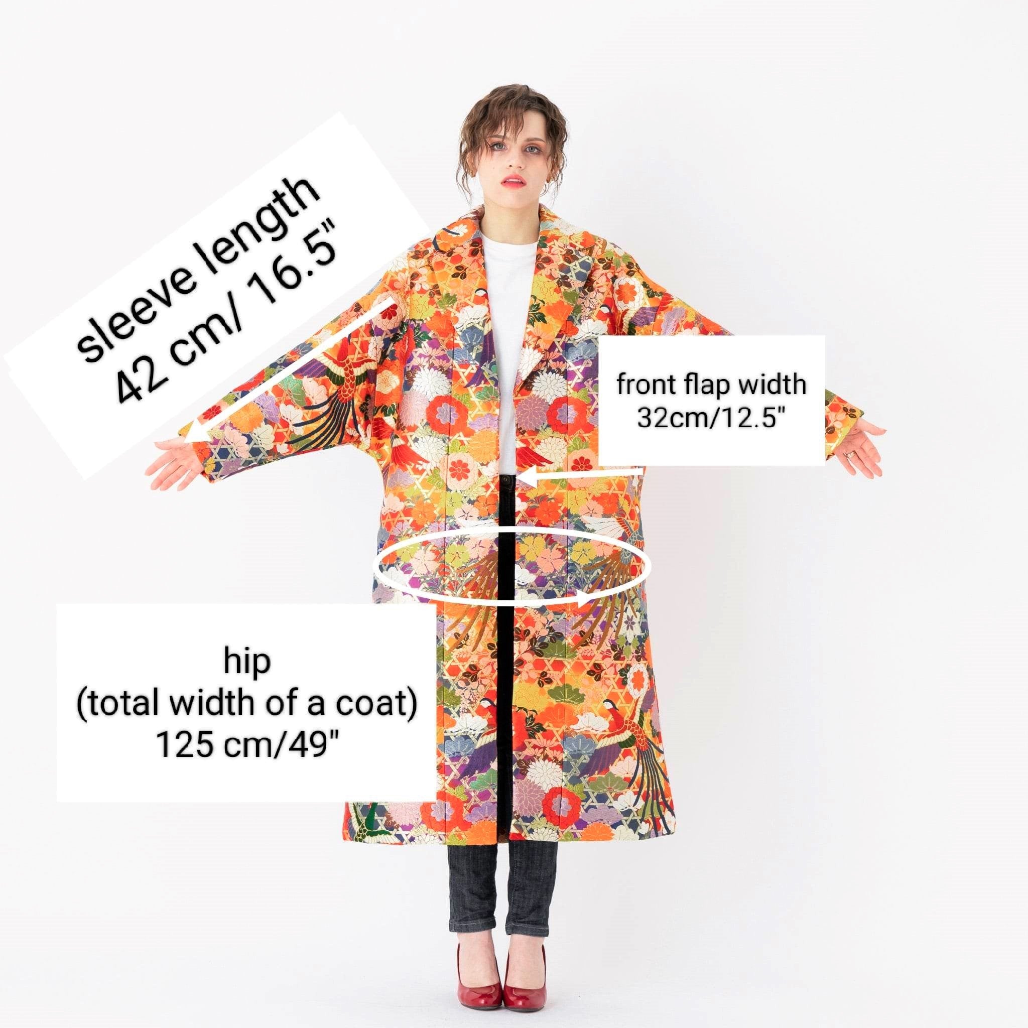 Wish En Ciel: Oversized Coat for Women, Long Embroidered Coat